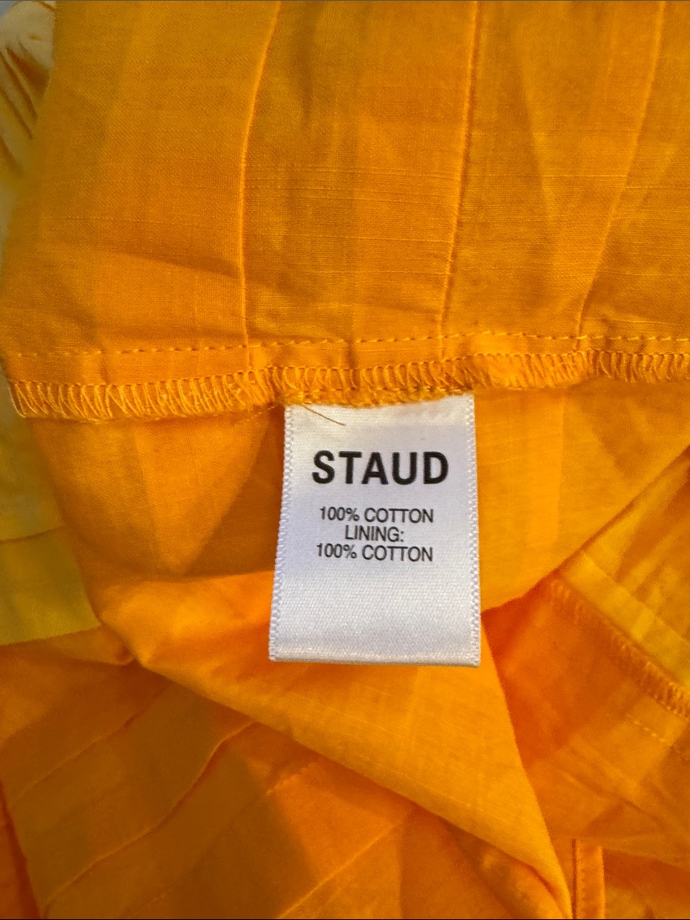 Staud Yellow Two-Tone Spaghetti Strap Top size 8 - Picture 4 of 8